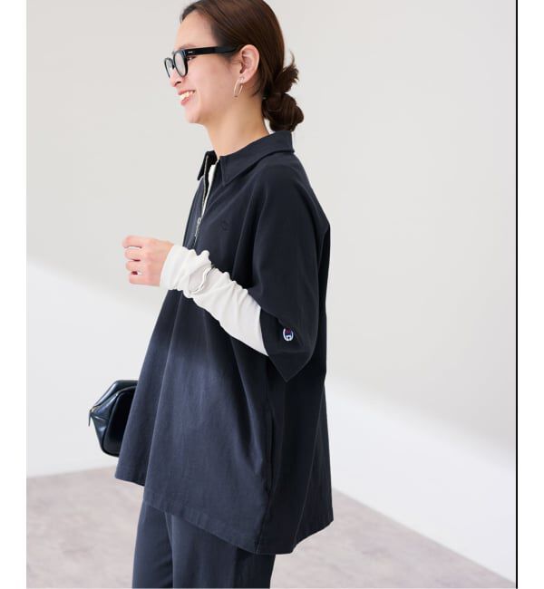 FRAMeWORK「≪追加≫CHAMPION/チャンピオン 別注JERSEY HALF ZIP TEE 2」|Tシャツ・カットソー|