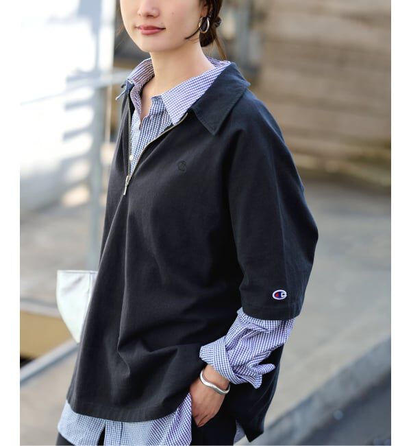FRAMeWORK「≪追加≫CHAMPION/チャンピオン 別注JERSEY HALF ZIP TEE 2」|Tシャツ・カットソー|