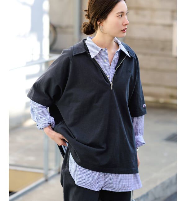 FRAMeWORK「≪追加≫CHAMPION/チャンピオン 別注JERSEY HALF ZIP TEE 2」|Tシャツ・カットソー|
