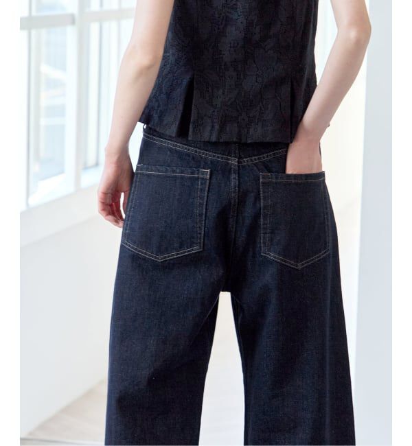 U by SPICK&SPAN「《WEB限定 / 追加》バレルレッグバギーデニム」|デニム|