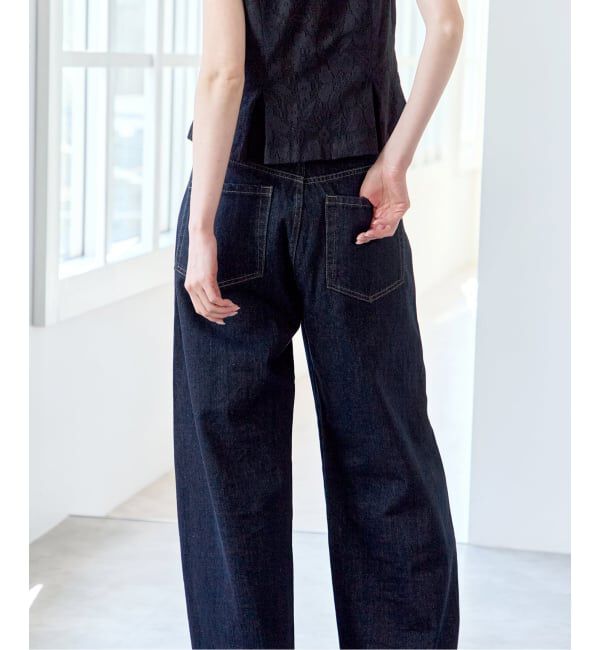 U by SPICK&SPAN「《WEB限定 / 追加》バレルレッグバギーデニム」|デニム|