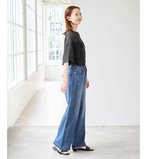 U by SPICK&SPAN「《WEB限定 / 追加》バレルレッグバギーデニム」|デニム|