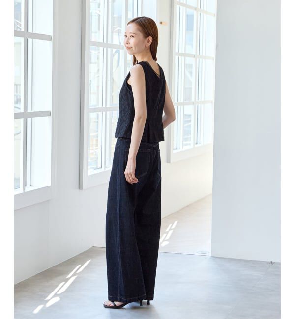 U by SPICK&SPAN「《WEB限定 / 追加》バレルレッグバギーデニム」|デニム|