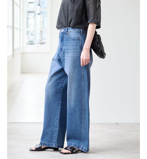 U by SPICK&SPAN「《WEB限定 / 追加》バレルレッグバギーデニム」|デニム|