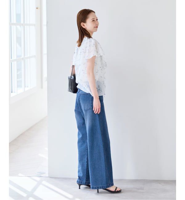 U by SPICK&SPAN「《WEB限定 / 追加》バレルレッグバギーデニム」|デニム|