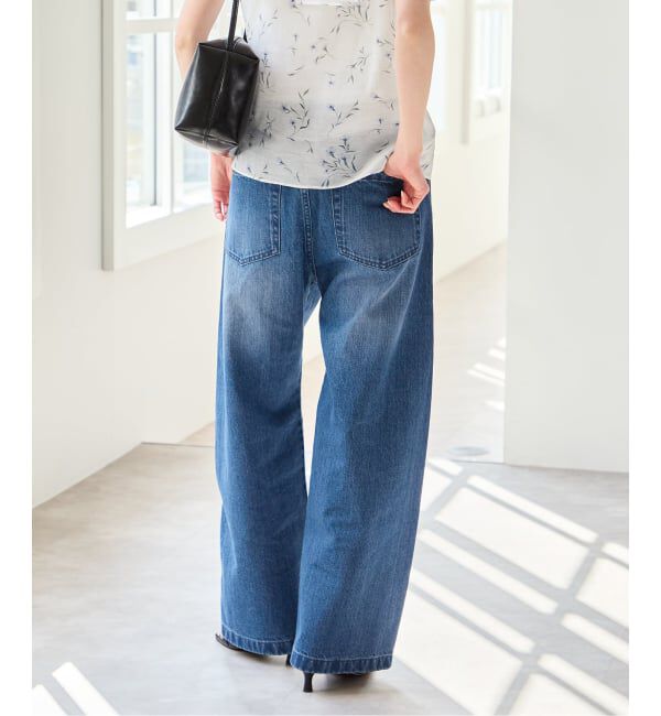 U by SPICK&SPAN「《WEB限定 / 追加》バレルレッグバギーデニム」|デニム|