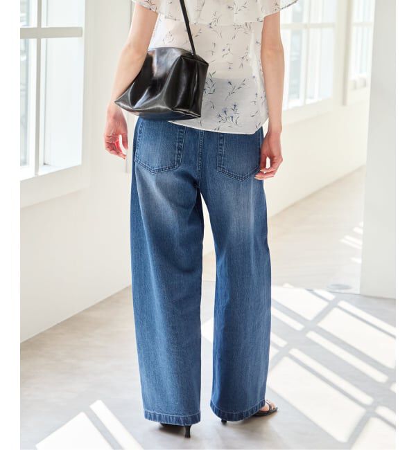 U by SPICK&SPAN「《WEB限定 / 追加》バレルレッグバギーデニム」|デニム|