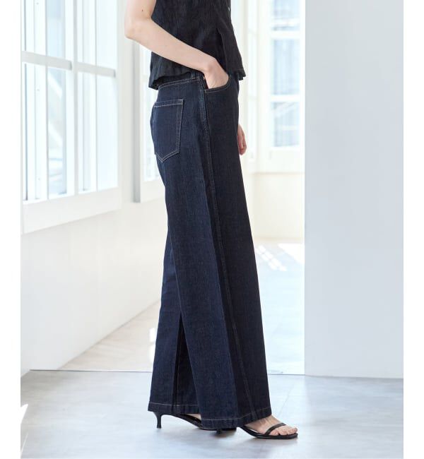 U by SPICK&SPAN「《WEB限定 / 追加》バレルレッグバギーデニム」|デニム|