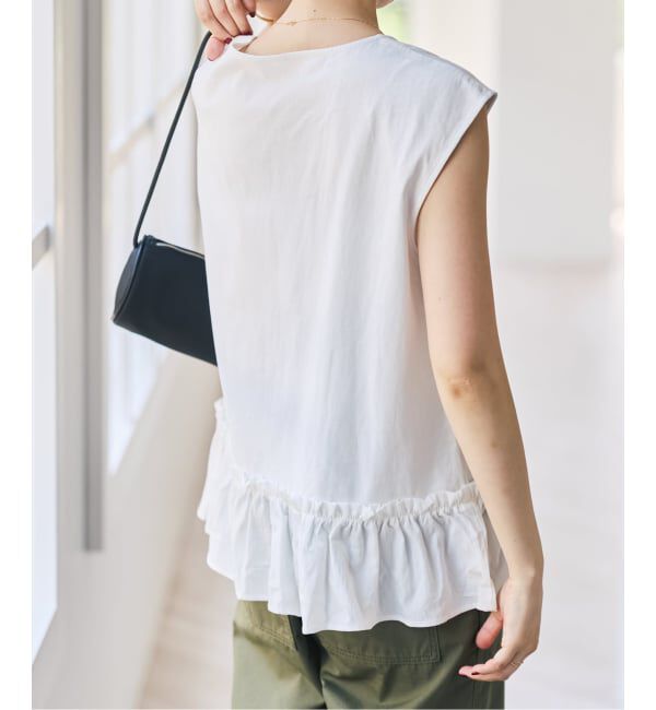 Spick and Span「裾フリルフレンチスリーブプルオーバー」|Tシャツ・カットソー|