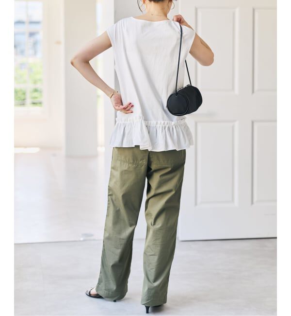 Spick and Span「裾フリルフレンチスリーブプルオーバー」|Tシャツ・カットソー|