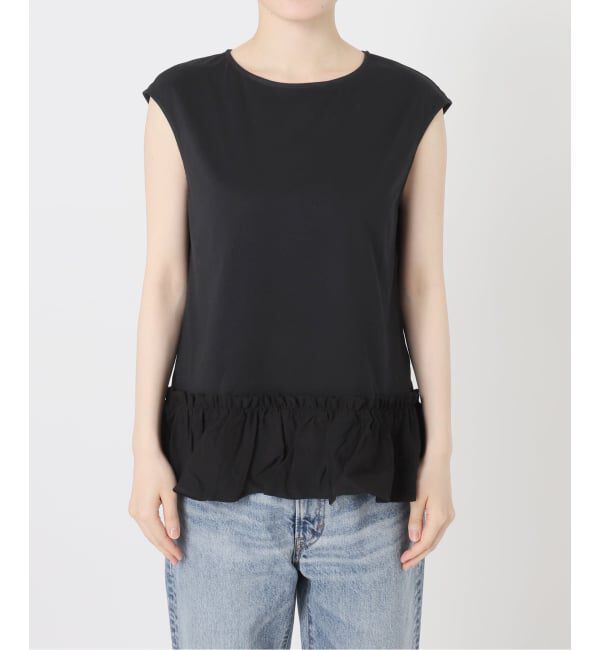 Spick and Span「裾フリルフレンチスリーブプルオーバー」|Tシャツ・カットソー|