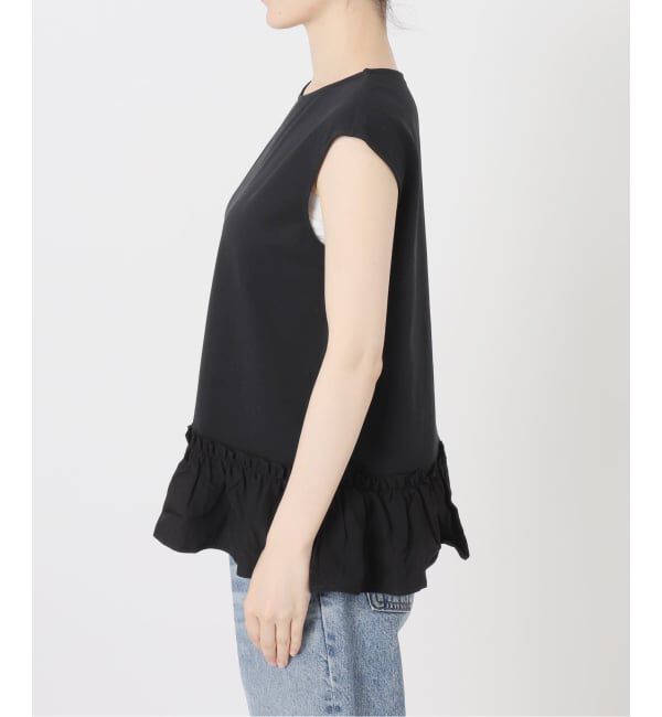 Spick and Span「裾フリルフレンチスリーブプルオーバー」|Tシャツ・カットソー|
