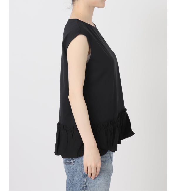 Spick and Span「裾フリルフレンチスリーブプルオーバー」|Tシャツ・カットソー|