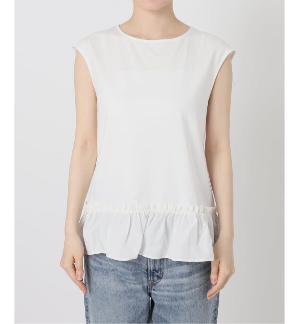 Spick and Span「裾フリルフレンチスリーブプルオーバー」|Tシャツ・カットソー|
