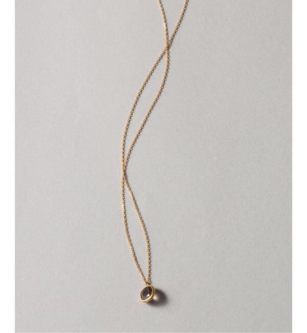 Spick and Span「《WEB限定》【SAMH by LILAS】スモーキークォーツネックレス SVK18GP」|ネックレス|