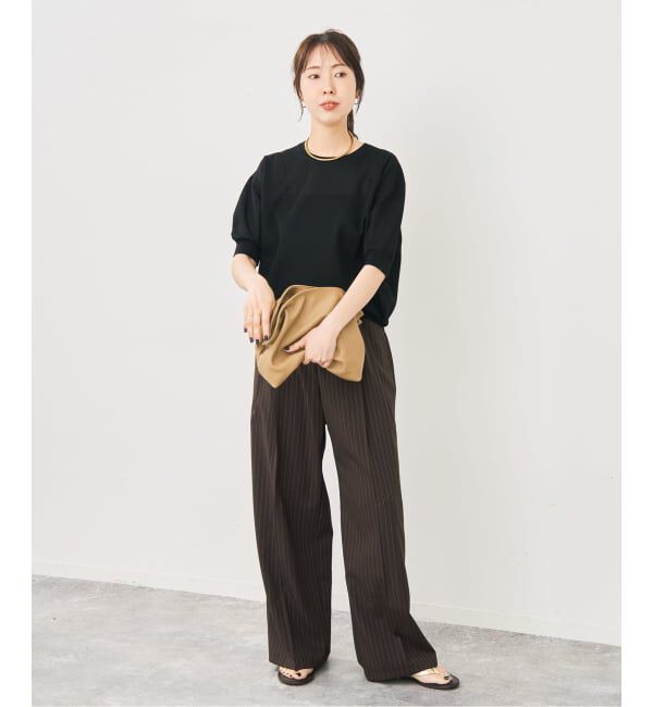 Spick and Span「《予約》ドライタッチドロストイージータックパンツ」|スラックス|