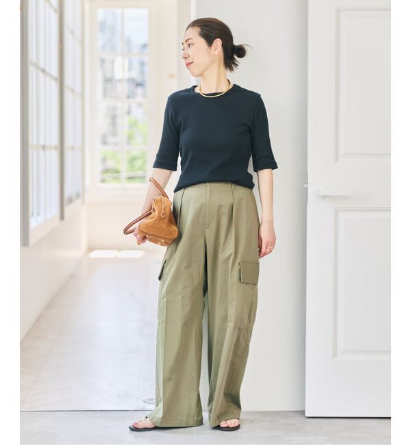 Spick and Span「《予約》コットンカーゴイージーパンツ」|カーゴ|