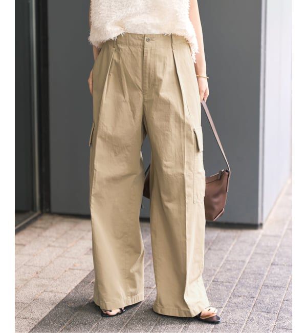 Spick and Span「《予約》コットンカーゴイージーパンツ」|カーゴ|