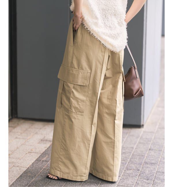 Spick and Span「《予約》コットンカーゴイージーパンツ」|カーゴ|