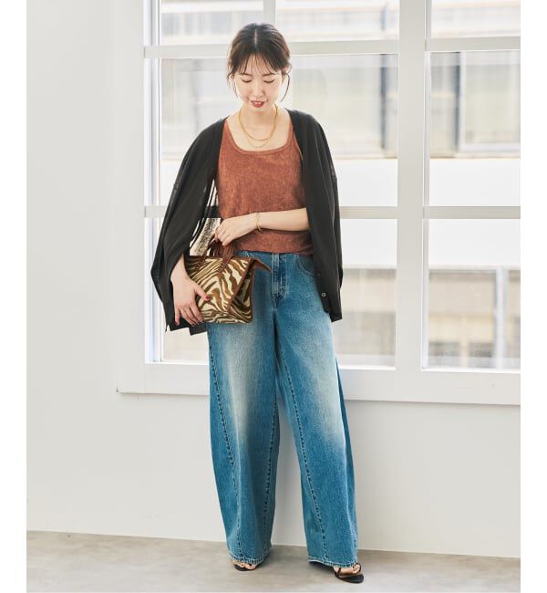 Spick and Span「《予約》TAベロアスクエアネックタンクトップ」|タンクトップ|