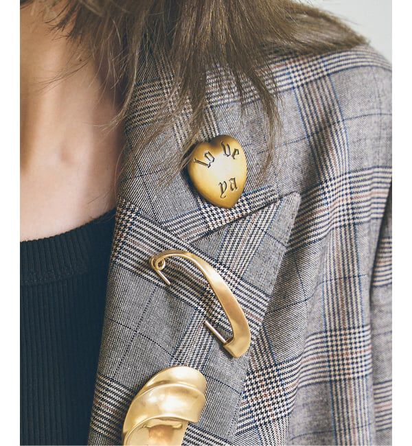 Spick and Span「WIFFLE / ウィッフル HEART BROOCH ブローチ」|ブローチ・コサージュ|
