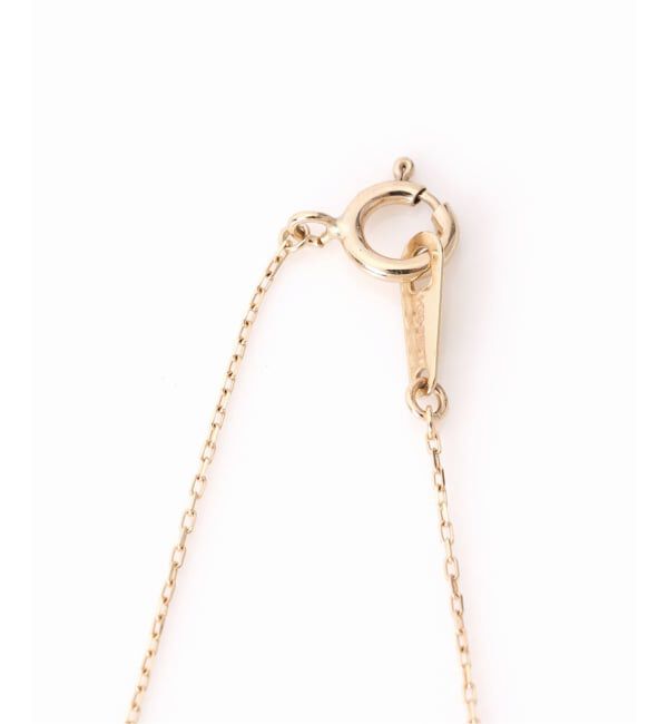 Lilas by Spick&Span「《WEB限定》ボックスダイヤ12mmバーネックレス K10」|ネックレス|