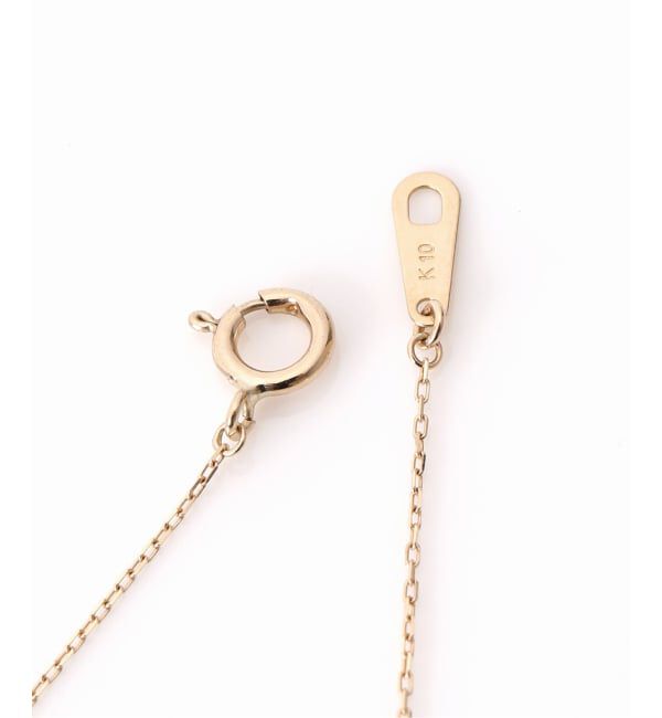 Lilas by Spick&Span「《WEB限定》ボックスダイヤ12mmバーネックレス K10」|ネックレス|