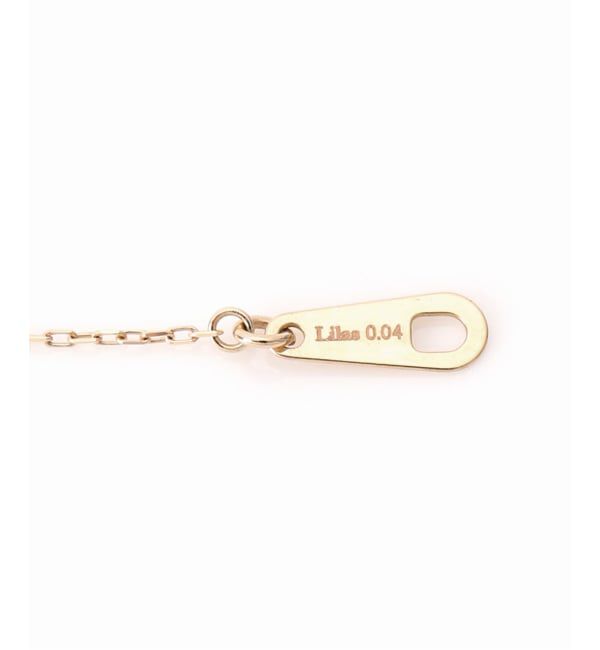 Lilas by Spick&Span「《WEB限定》ボックスダイヤ12mmバーネックレス K10」|ネックレス|