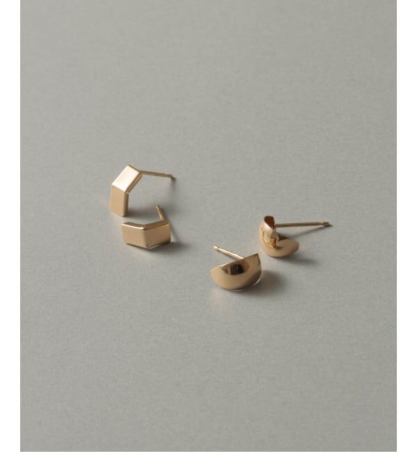Lilas by Spick&Span「スモールベントピアス K10（両耳）」|ピアス|