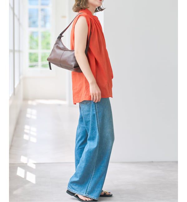 Spick and Span「ラミーコットンギャザーブラウス」|シャツ・ブラウス|