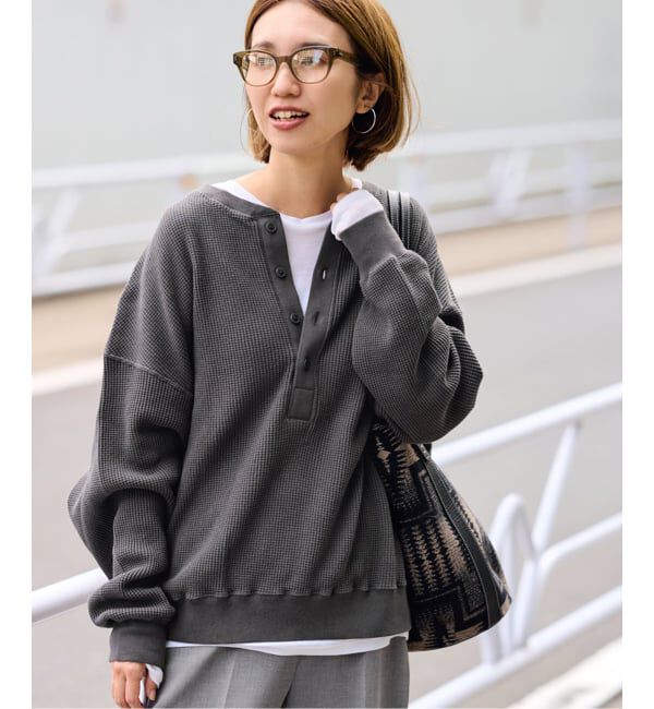 FRAMeWORK「≪WEB限定 / 追加予約≫ワッフルヘンリープルオーバー」|Tシャツ・カットソー|