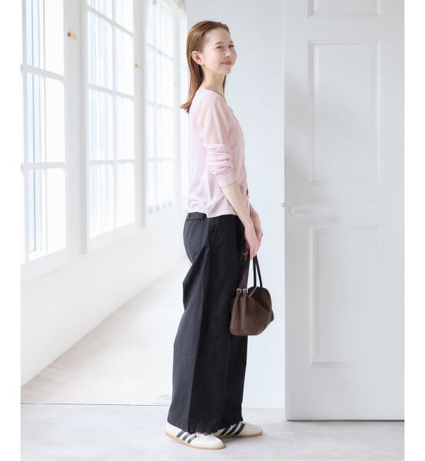 U by SPICK&SPAN「《予約》バレルレッグルーズベイカーパンツ」|カーゴ|
