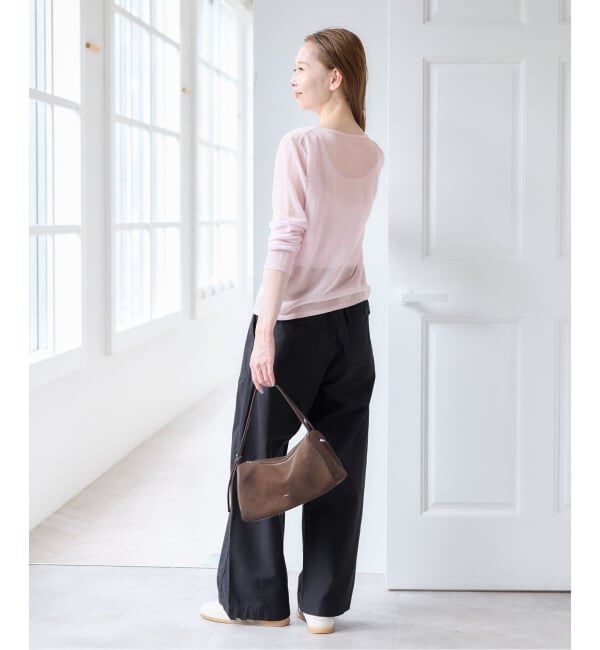 U by SPICK&SPAN「《予約》バレルレッグルーズベイカーパンツ」|カーゴ|