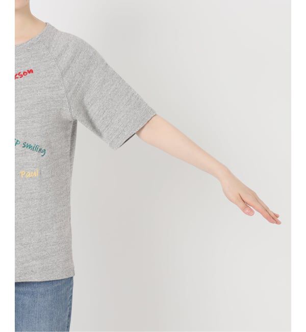 FRAMeWORK「≪予約≫スラブ天竺刺繍ラグランTEE」|Tシャツ・カットソー|