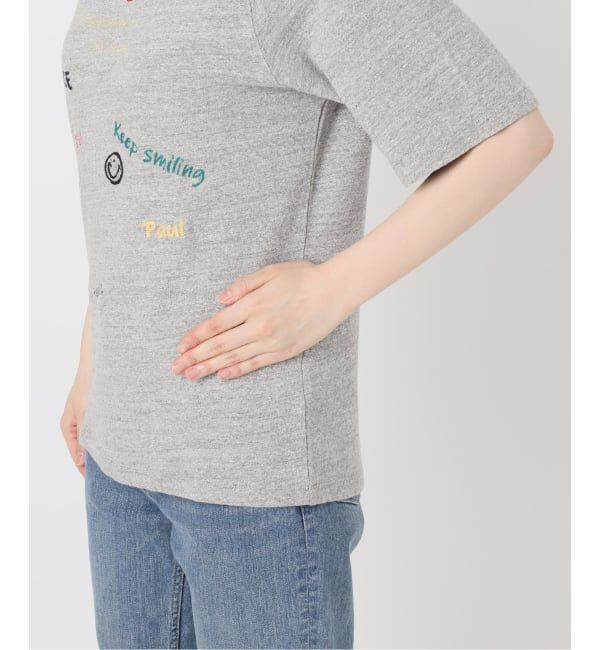FRAMeWORK「≪予約≫スラブ天竺刺繍ラグランTEE」|Tシャツ・カットソー|