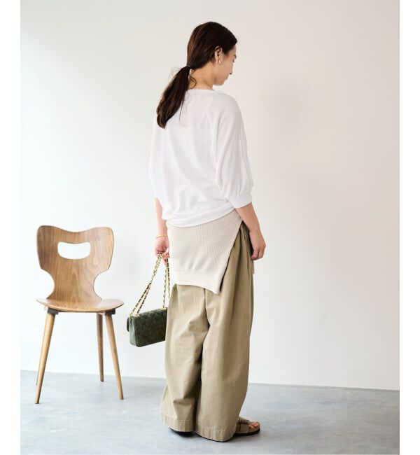 FRAMeWORK「≪予約≫シアー裏毛ドレーププルオーバー」|Tシャツ・カットソー|