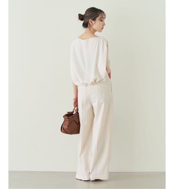 NOBLE「《追加》エステルツイルストレッチスラックスパンツ」|スラックス|