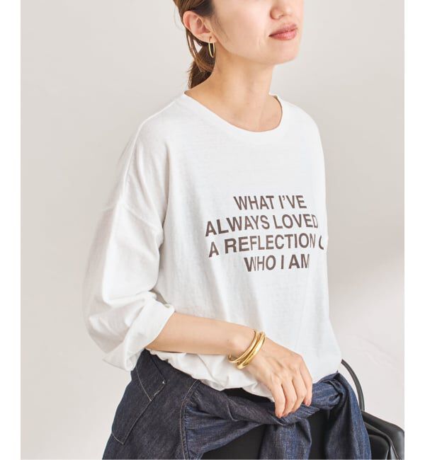 FRAMeWORK「≪WEB限定 / 追加予約≫クロップドスリーブロゴロンT」|Tシャツ・カットソー|