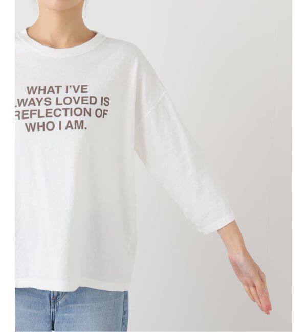 FRAMeWORK「≪WEB限定 / 追加予約≫クロップドスリーブロゴロンT」|Tシャツ・カットソー|