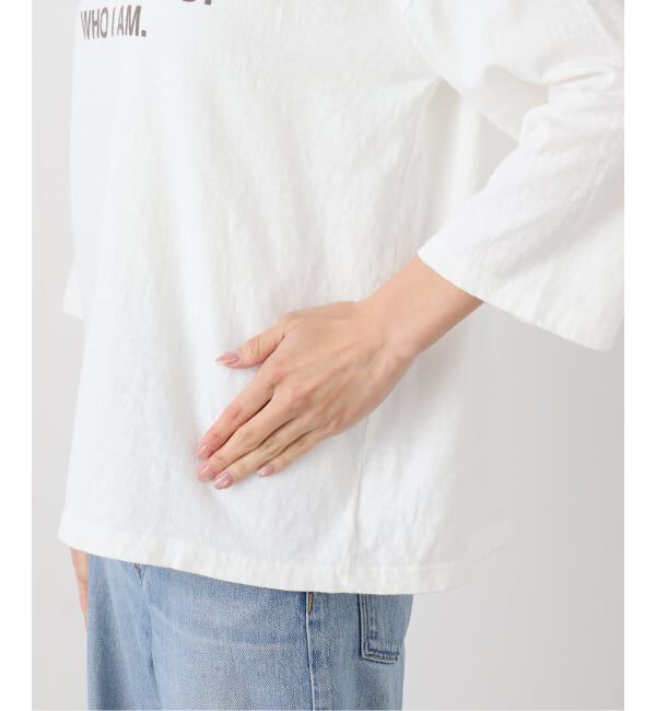 FRAMeWORK「≪WEB限定 / 追加予約≫クロップドスリーブロゴロンT」|Tシャツ・カットソー|