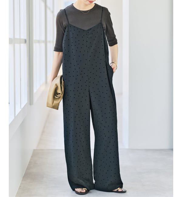 Spick and Span「《追加予約》フロッキードットキャミサロペット」|オールインワン|