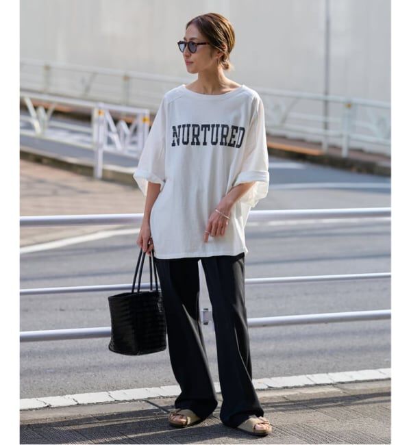 FRAMeWORK「≪WEB限定 / 追加≫ハーフスリーブロゴTEE 4」|Tシャツ・カットソー|