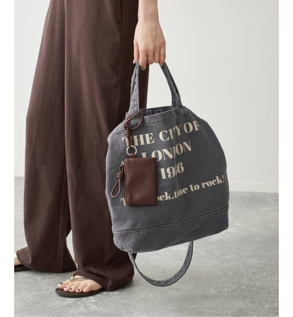 Spick and Span「《別注 / 予約》CONTROL FREAK WASHED LOGOトート ミニポーチ付き」|トートバッグ|