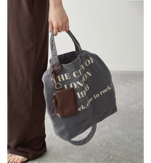 Spick and Span「《別注 / 予約》CONTROL FREAK WASHED LOGOトート ミニポーチ付き」|トートバッグ|
