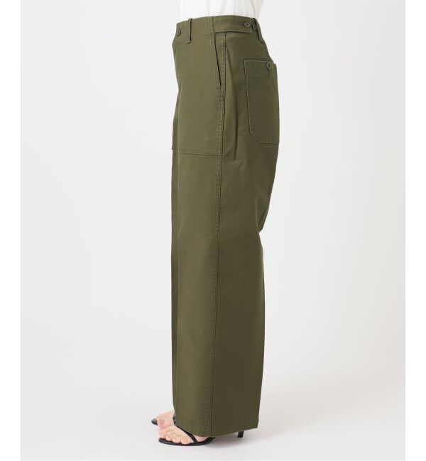 Spick and Span「《予約》バックサテンストレッチベイカーパンツ」|カーゴ|