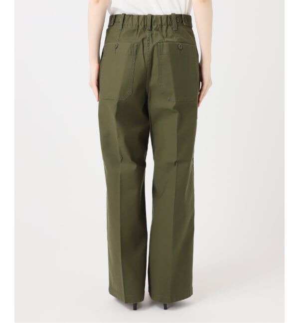 Spick and Span「《予約》バックサテンストレッチベイカーパンツ」|カーゴ|
