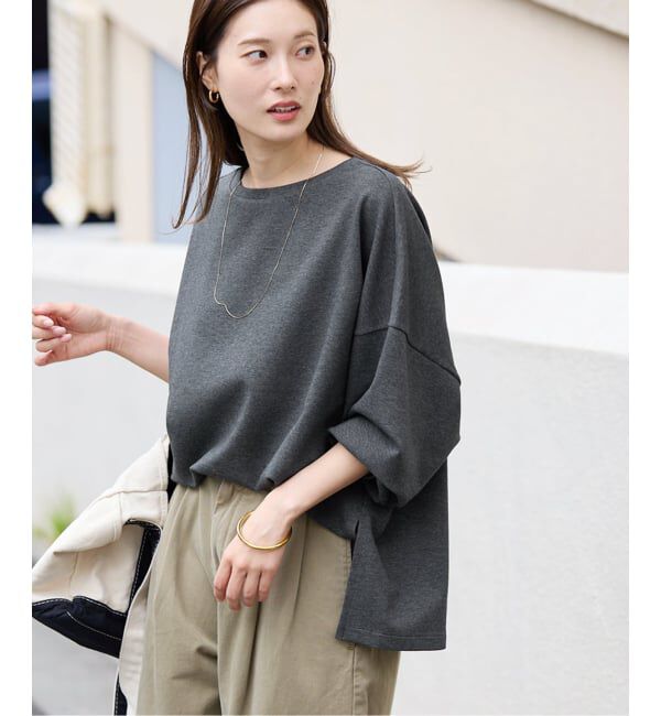 FRAMeWORK「≪予約≫ライトダンボールポンチョプルオーバー」|Tシャツ・カットソー|グレー