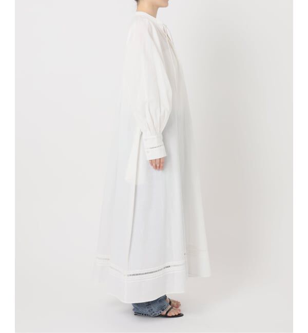 Spick and Span「a&m リネンブレンドハシゴレースワンピース」|ワンピース|