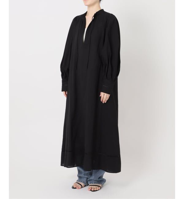 Spick and Span「a&m リネンブレンドハシゴレースワンピース」|ワンピース|