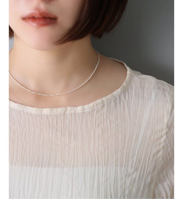 Lilas by Spick&Span「《予約》ライスパール40cmネックレス K10」|ネックレス|